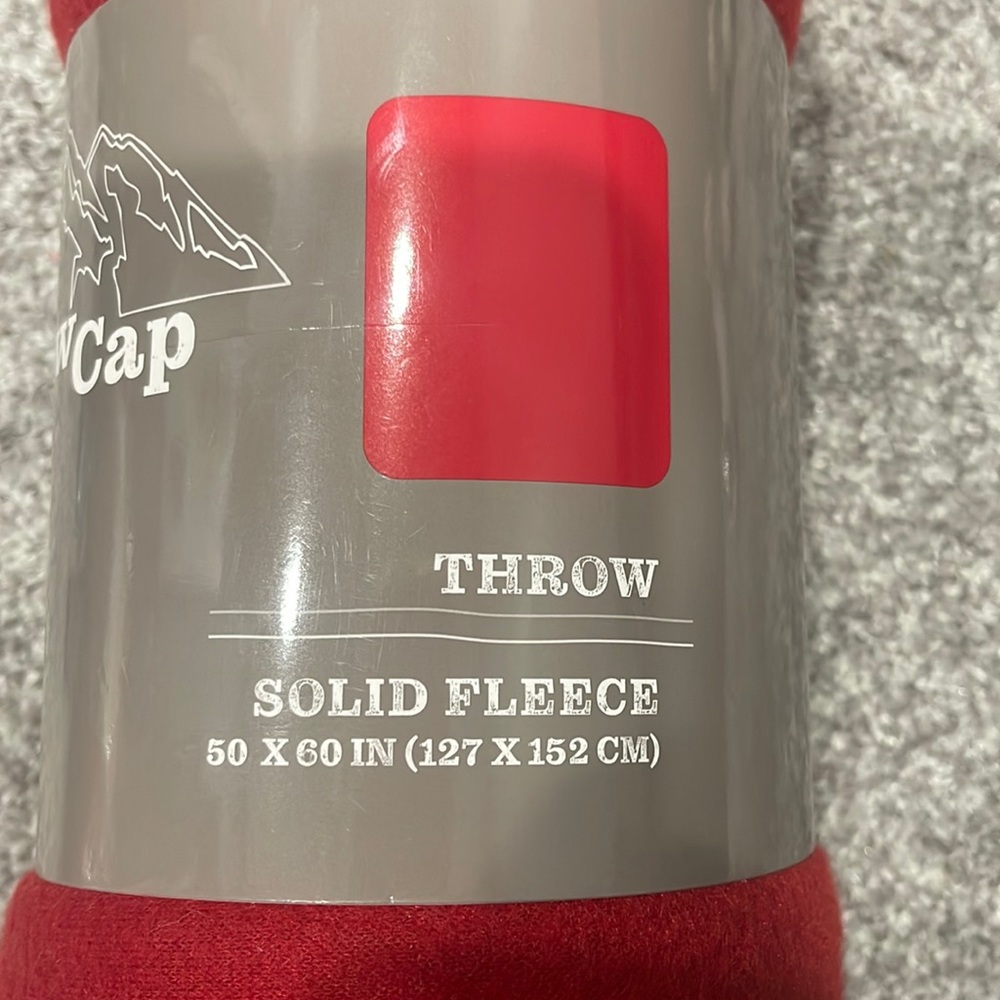 Solid Fleece Throw - Picture 2 of 2